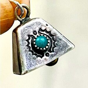 RARE Vintage Navajo Mother-in-Law Bell Pendant/Charm, Sterling Silver 925